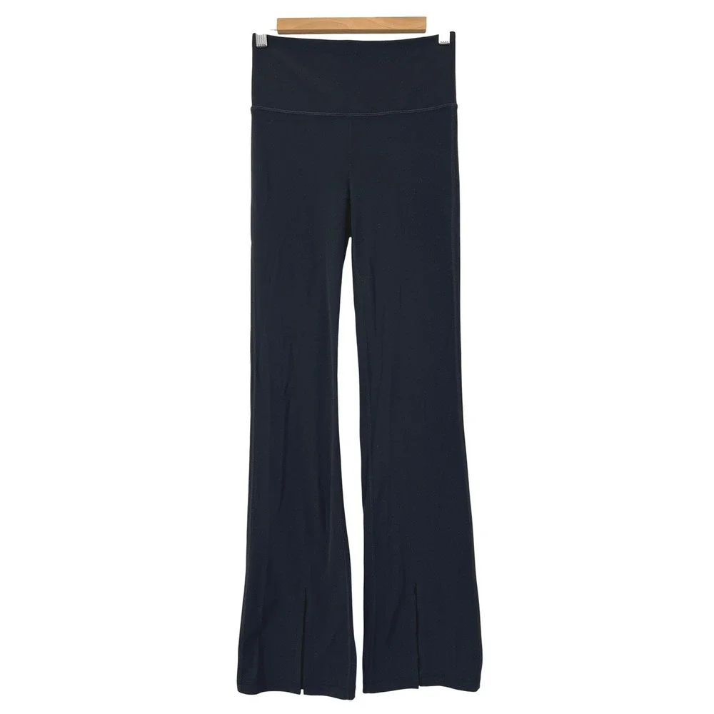 Athleta Elation Split Flare Pant Black High Rise Yoga Leggings Size Small - Picture 3 of 11